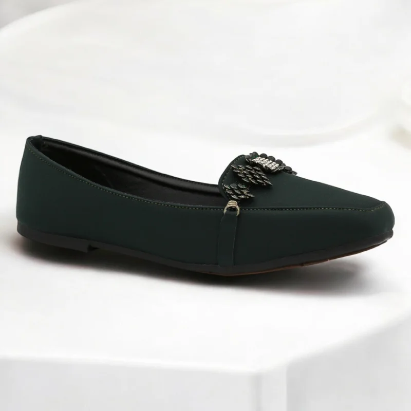 Men's slippers with a breathable fabric upper M0521 flat pump