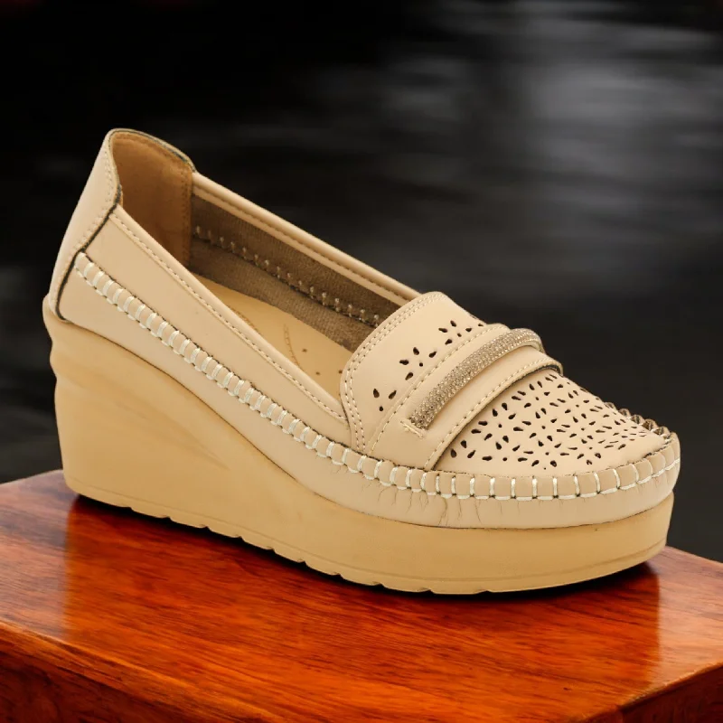 Men's slippers with a removable insole for cleaning Ex5 wedge pearl