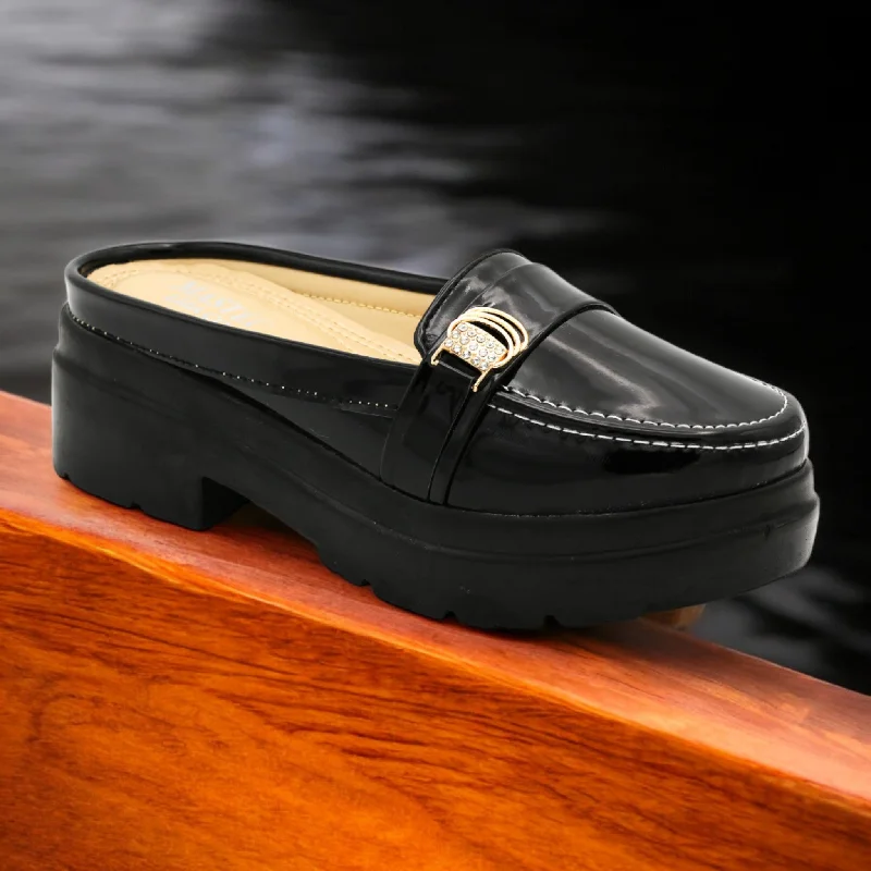 Men's slippers with a pointed toe for a stylish appearance M0481 open back