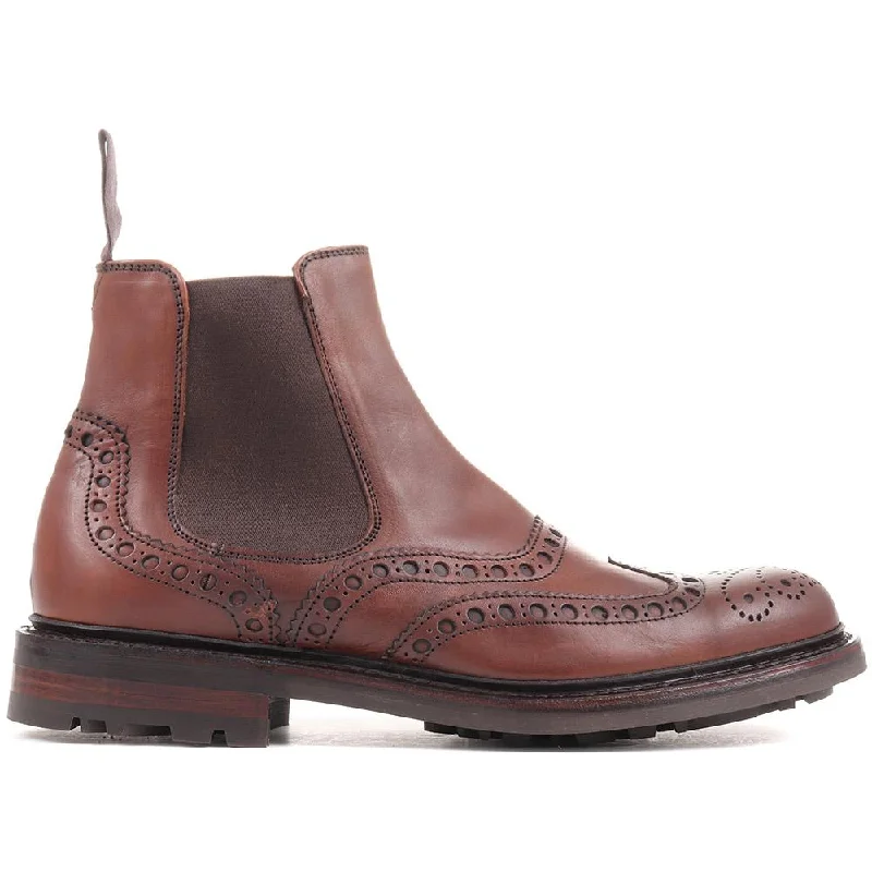 Men's casual shoes with a geometric pattern Cornwall Chelsea Boots - CORNWALL / 321 169 Men's casual shoes with a geometric pattern Cornwall Chelsea Boots - CORNWALL / 321 169