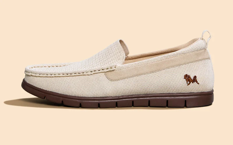 Men's loafers with a removable insole for cleaning Men's loafers with a removable insole for cleaning Flex Knit Loafers : Beige