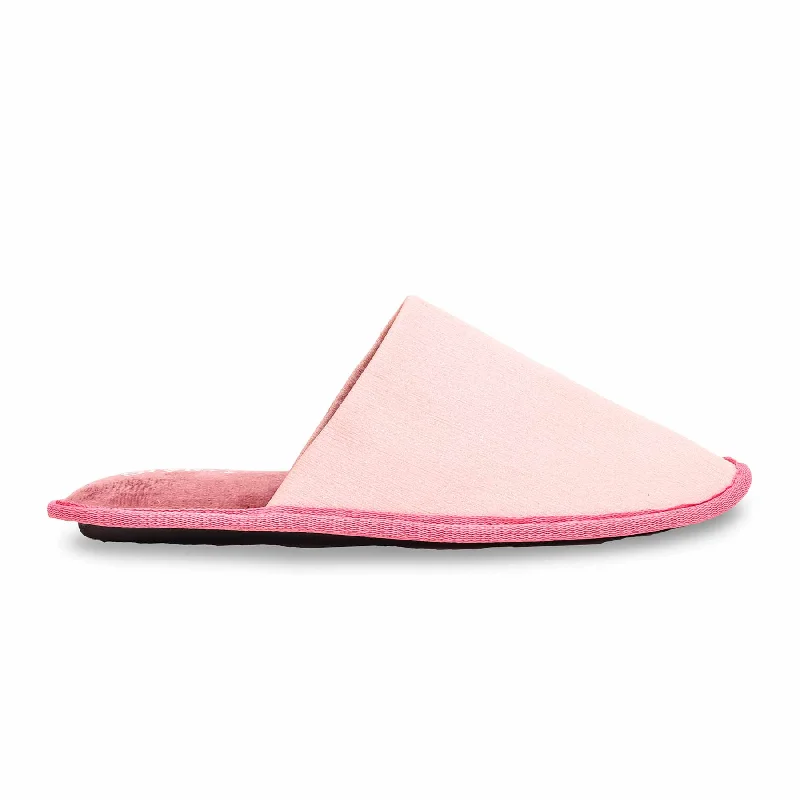 Men's slippers with a rubber sole for outdoor use Pink Warm Slipper WN3039