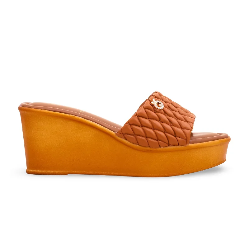 Men's slippers with a removable insole for cleaning Mustard Formal Slipper PU0117