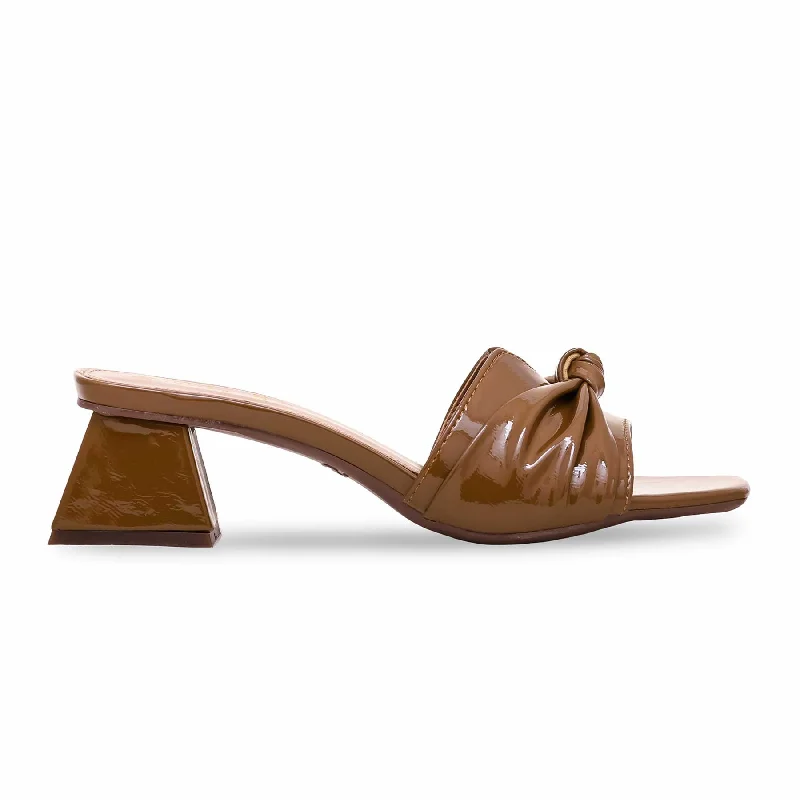 Men's slippers with a non - slip outsole for safety Brown Formal Slipper FR8235