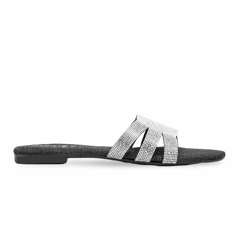 Men's slippers with a removable insole for cleaning Black Fancy Slipper FN7878