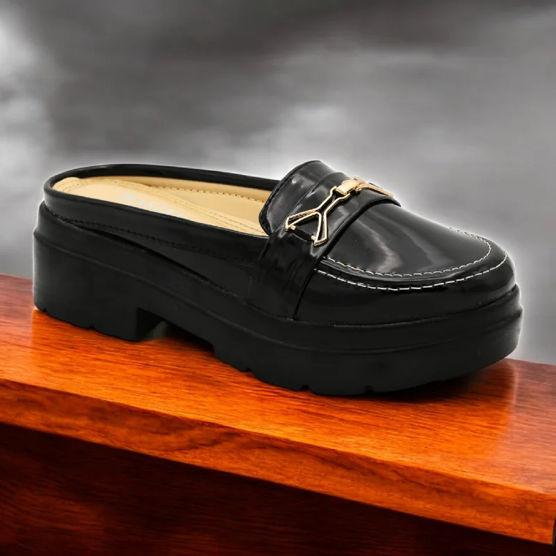 Men's slippers with a stretchy side panel for a better fit M0466 open back