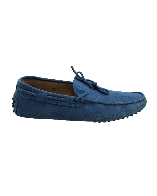 Men's loafers with a cushioned footbed Men's loafers with a cushioned footbed Tods Gommino Driving Shoes in Blue Suede Men's loafers with a cushioned footbed Men's loafers with a cushioned footbed Tods Gommino Driving Shoes in Blue Suede
