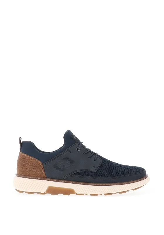 Men's casual shoes with a low - profile design Rieker Men’s Elasticated Lace Slip-On Trainers, Dark Blue Men's casual shoes with a low - profile design Rieker Men’s Elasticated Lace Slip-On Trainers, Dark Blue