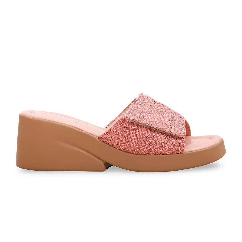 Men's slippers with a wool blend upper for warmth Pink Formal Slipper PU0217