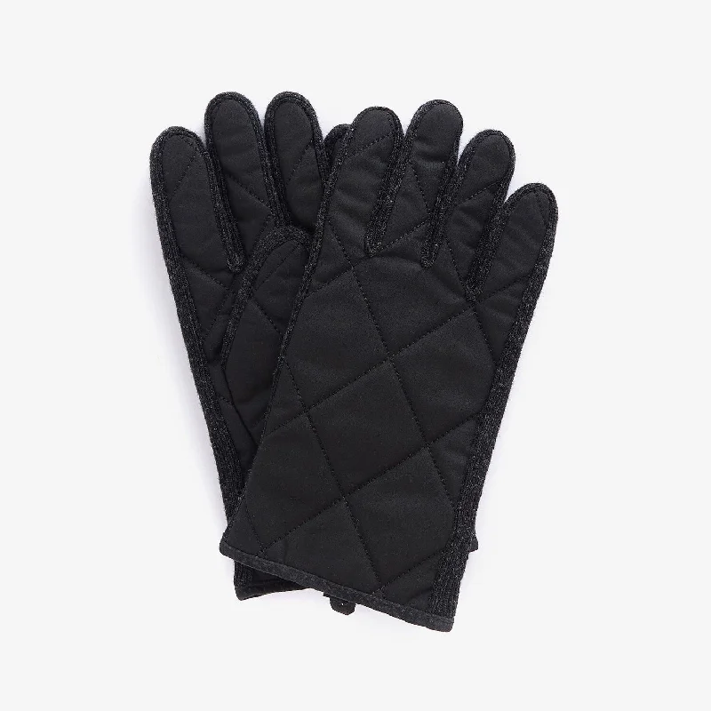 Men's slippers with a breathable fabric upper Barbour WINTERDALE GLOVES Mens Black