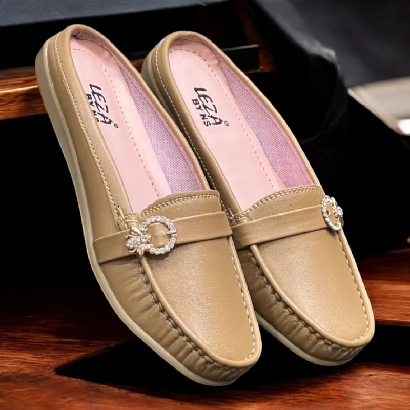 Men's slippers with a pointed toe for a stylish appearance M0417 open back