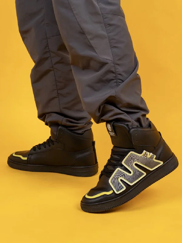 Men's casual shoes with a geometric pattern Bacca Bucci High-Top PATCH-PLAY Men's Sneakers Men's casual shoes with a geometric pattern Bacca Bucci High-Top PATCH-PLAY Men's Sneakers