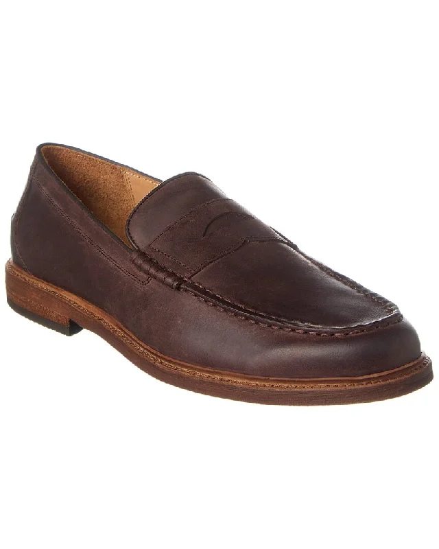 Men's loafers with a moc - toe design Men's loafers with a moc - toe design Warfield & Grand Apron Toe Leather Loafer Men's loafers with a moc - toe design Men's loafers with a moc - toe design Warfield & Grand Apron Toe Leather Loafer
