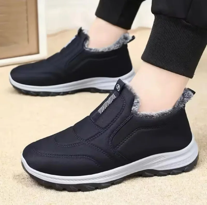 Men's slippers with a stretchy side panel for a better fit tessuta silk warm