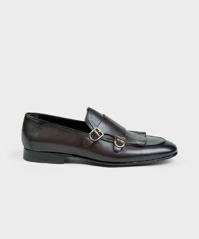 Men's leather loafers with a penny slot Men's leather loafers with a penny slot BrownDouble Monk Shoes Men's leather loafers with a penny slot Men's leather loafers with a penny slot BrownDouble Monk Shoes