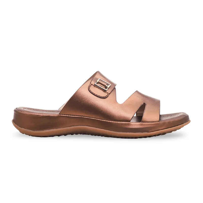 Men's slippers with a removable insole for cleaning Copper Formal Slipper PU0055