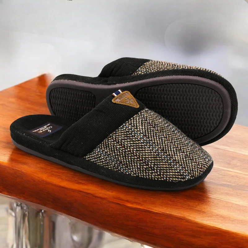 Men's slippers with a rubber sole for outdoor use M0454 men halfshoes