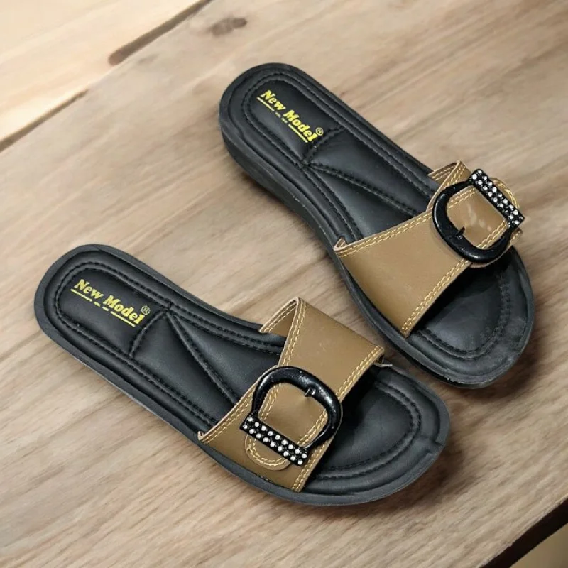 Men's slippers with a breathable fabric upper Single strap slipper
