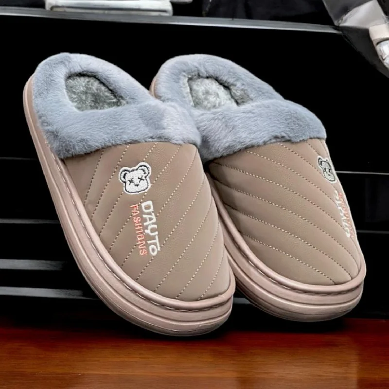 Men's slippers with a decorative pom - pom or tassel M0419 half shoes