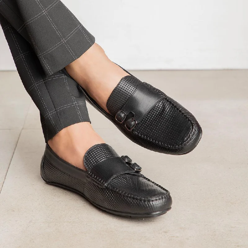 Men's loafers with a pointed toe for a stylish appearance Men's loafers with a pointed toe for a stylish appearance The Yosa Black Men's Double Monk Shoes Tresmode Men's loafers with a pointed toe for a stylish appearance Men's loafers with a pointed toe for a stylish appearance The Yosa Black Men's Double Monk Shoes Tresmode