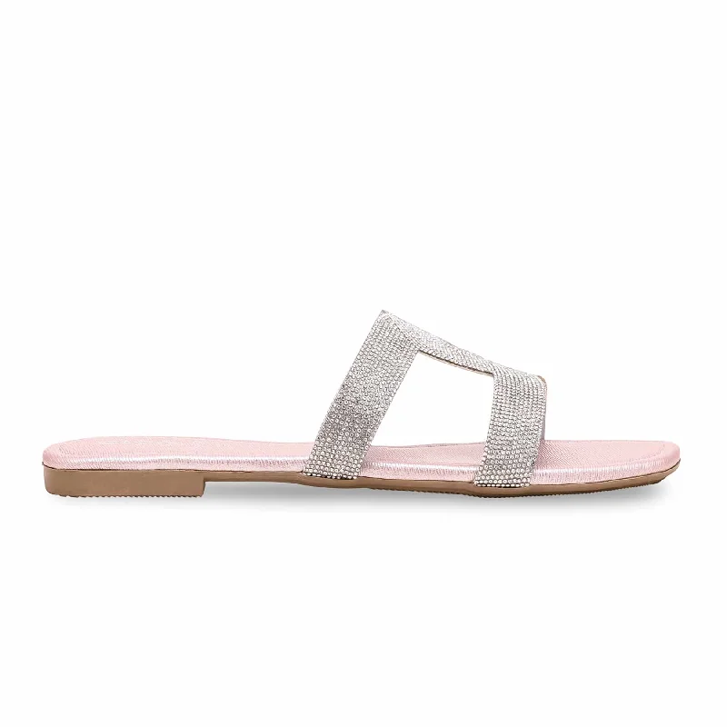 Men's slippers with a rubber sole for outdoor use Pink Fancy Slipper FN7877
