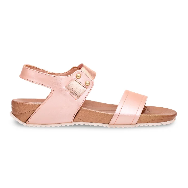 Men's plush slippers with a faux fur lining Peach Formal Slipper PU0323