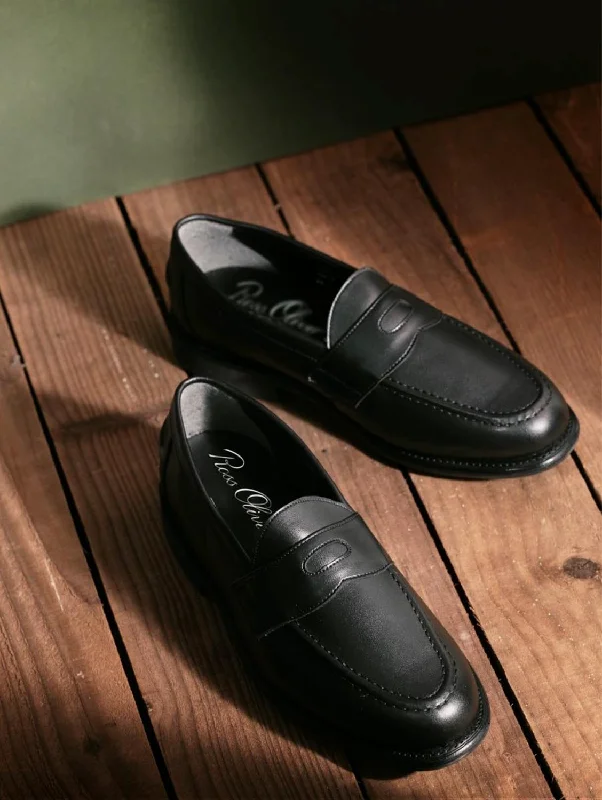 Men's loafers with a leather lining for comfort Men's loafers with a leather lining for comfort Fitzroy Penny Cactus Leather Vegan Loafer | Black Men's loafers with a leather lining for comfort Men's loafers with a leather lining for comfort Fitzroy Penny Cactus Leather Vegan Loafer | Black