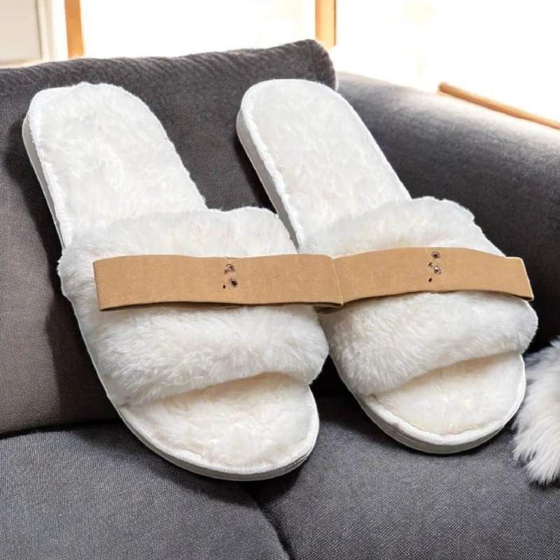 Men's slippers with a shock - absorbing midsole Fur slipper