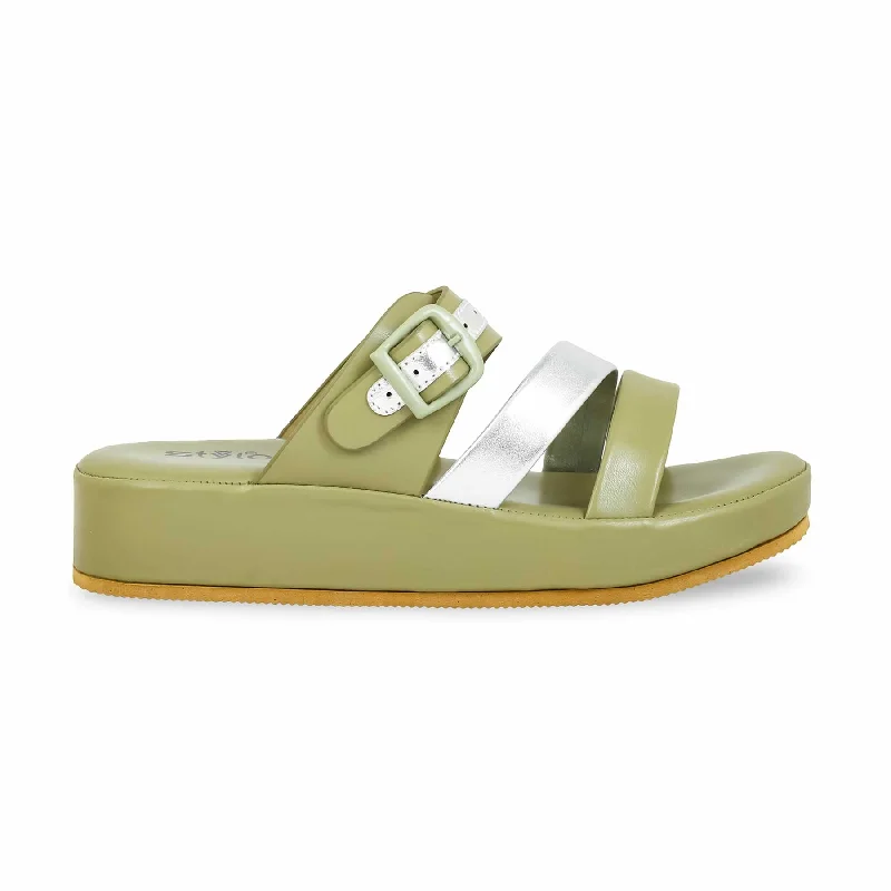 Men's slippers with a rubber sole for outdoor use Mehndi Platform Heel Slipper PU0525 Men's slippers with a rubber sole for outdoor use Mehndi Platform Heel Slipper PU0525