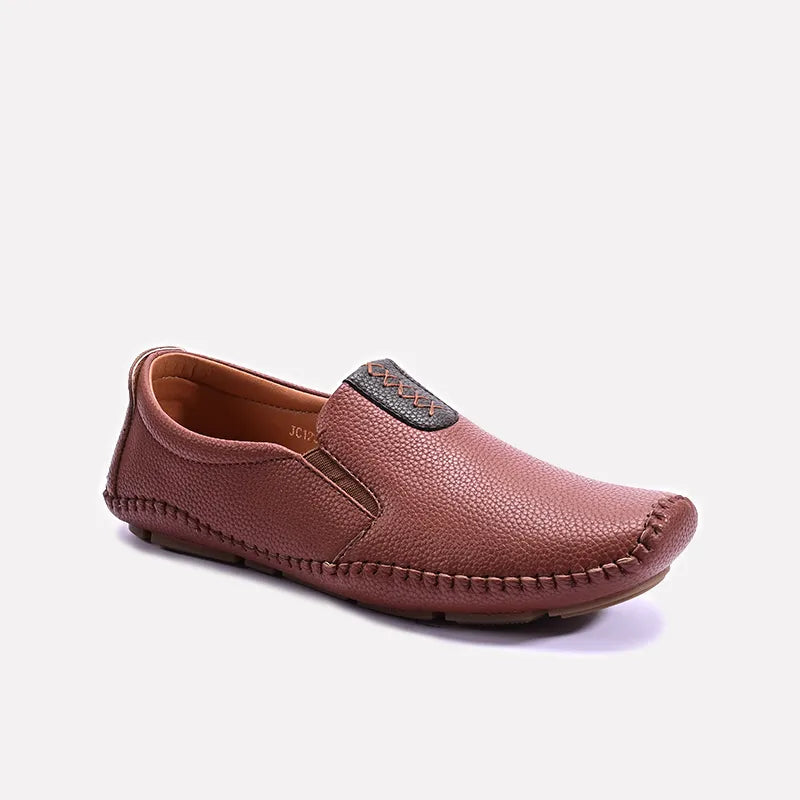 Men's loafers with a moc - toe design Men's loafers with a moc - toe design Brown Leather Loafers Men 0130956 Men's loafers with a moc - toe design Men's loafers with a moc - toe design Brown Leather Loafers Men 0130956