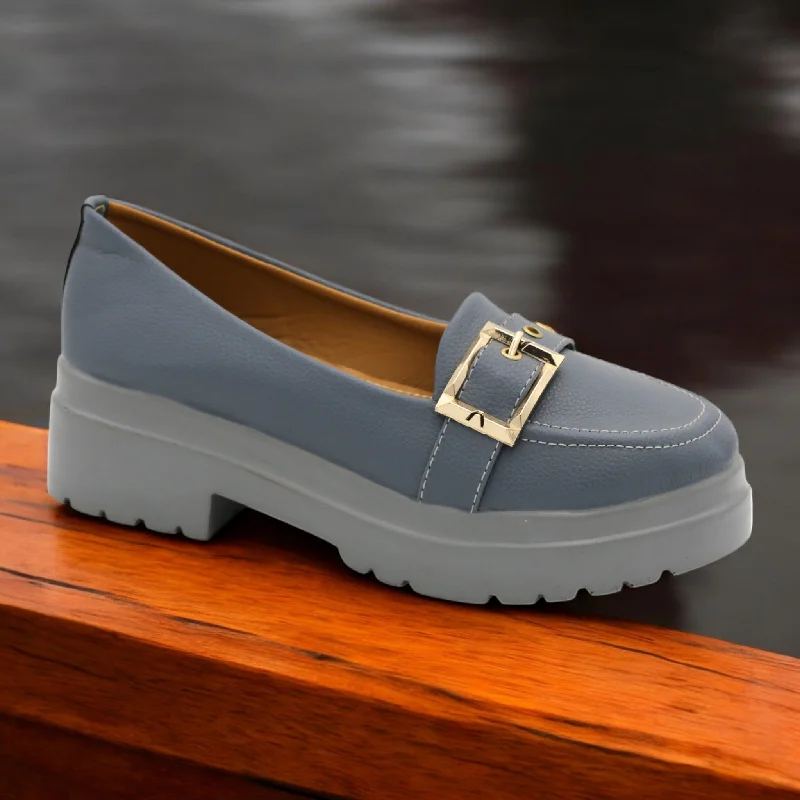 Men's slippers with a padded collar for comfort M0492 block heel