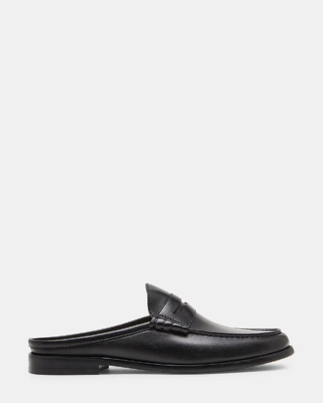 Men's loafers with a smooth leather finish Men's loafers with a smooth leather finish ABBOTTT BLACK LEATHER Men's loafers with a smooth leather finish Men's loafers with a smooth leather finish ABBOTTT BLACK LEATHER