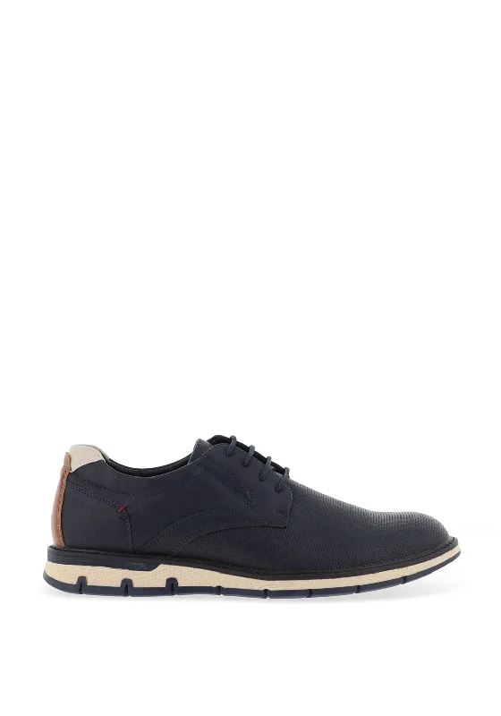 Men's casual sneakers with a mesh upper Brent Hikuai Casual Laced Shoe, French Blue