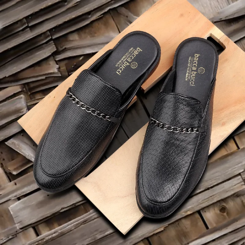 Men's casual shoes with a geometric pattern Bacca Bucci MOROCCO Mules Clogs Open back Loafers with Comfortable Memory Insoles Men's casual shoes with a geometric pattern Bacca Bucci MOROCCO Mules Clogs Open back Loafers with Comfortable Memory Insoles