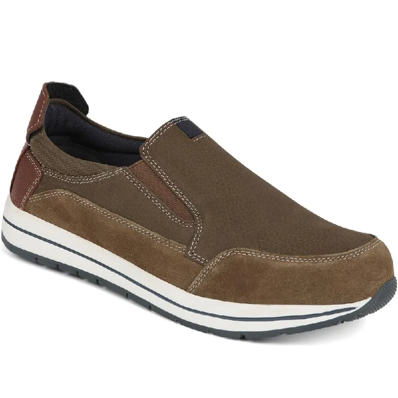 Men's casual shoes with a thick sole for added height Slip-On Trainers - PARK39007 / 324 905 Men's casual shoes with a thick sole for added height Slip-On Trainers - PARK39007 / 324 905