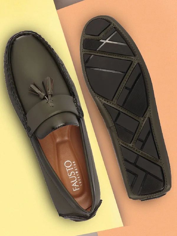 Men's casual shoes with a low - profile design Men Olive Driving Outdoor Tassel Loafer and Moccasin Shoes Men's casual shoes with a low - profile design Men Olive Driving Outdoor Tassel Loafer and Moccasin Shoes