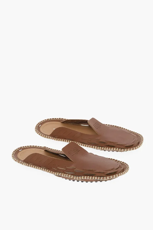 Men's loafers with a low - heeled design Men's loafers with a low - heeled design Maison Margiela Mm22 Leather Slipper Men's loafers with a low - heeled design Men's loafers with a low - heeled design Maison Margiela Mm22 Leather Slipper