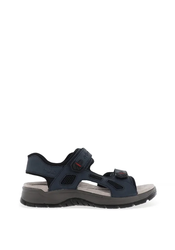 Men's casual shoes with a floral print for a unique style Rieker Mens Trekking Sandals, Slate Blue Men's casual shoes with a floral print for a unique style Rieker Mens Trekking Sandals, Slate Blue