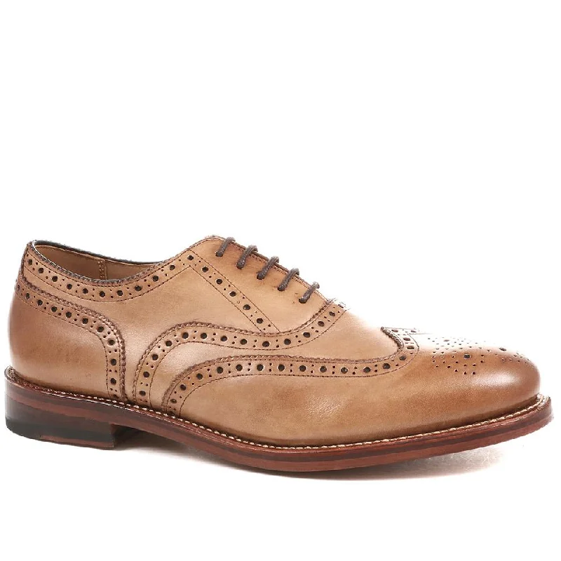 Men's casual shoes with a padded heel for comfort Barons Leather Brogues - BARONS / 320 724 Men's casual shoes with a padded heel for comfort Barons Leather Brogues - BARONS / 320 724