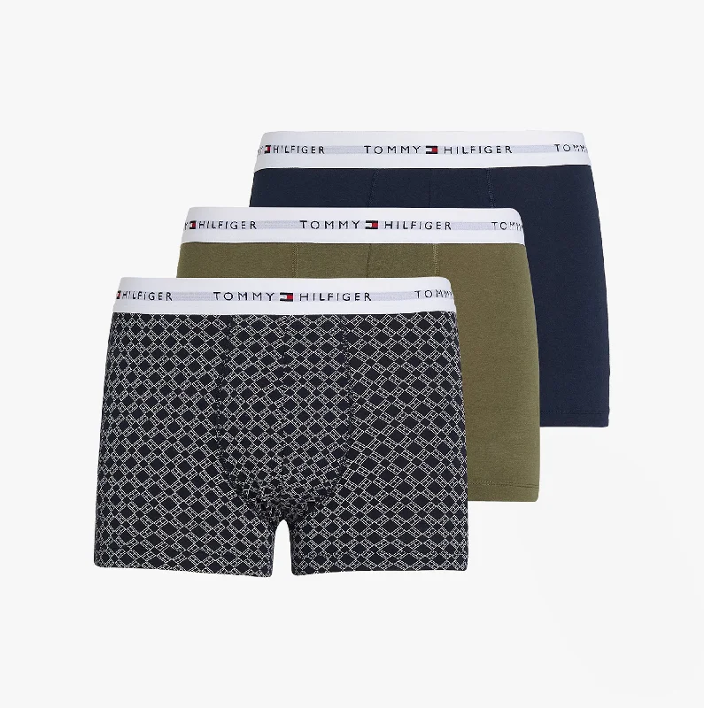 Men's slippers with a logo patch on the side Tommy Hilfiger 3 Pack Mens Trunks Multicoloured Men's slippers with a logo patch on the side Tommy Hilfiger 3 Pack Mens Trunks Multicoloured