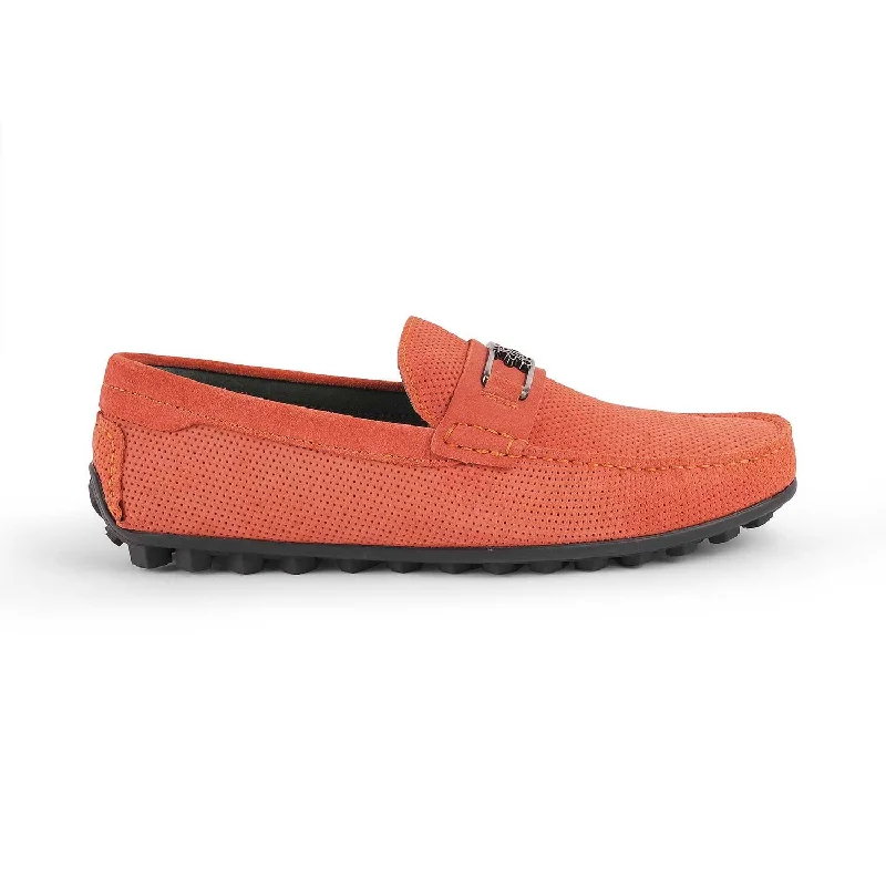 Men's loafers with a low - heeled design Men's loafers with a low - heeled design Tresmode Bren Orange Men's Suede Leather Driving Loafers Men's loafers with a low - heeled design Men's loafers with a low - heeled design Tresmode Bren Orange Men's Suede Leather Driving Loafers