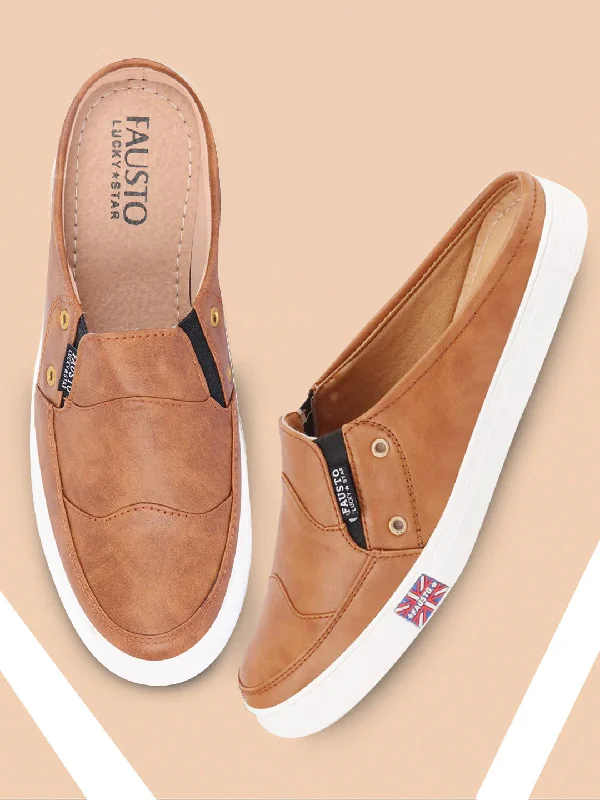 Men's casual shoes with a geometric pattern Men Cheeku Casual Slip-On Shoes