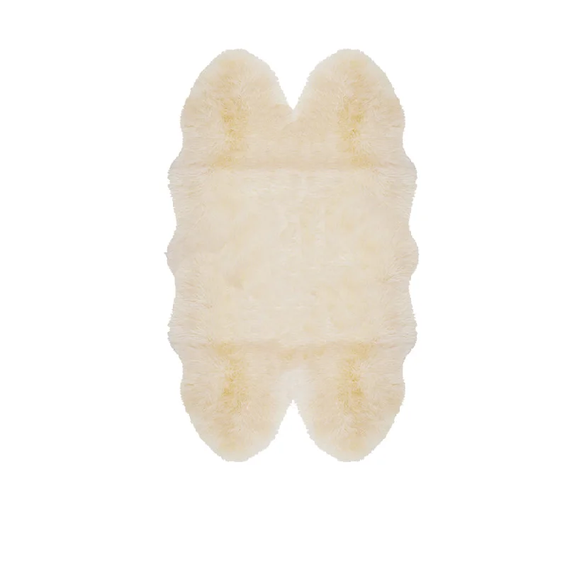 Men's slippers with a rubber sole for outdoor use Quadruple Sheepskin Rug Colour White Men's slippers with a rubber sole for outdoor use Quadruple Sheepskin Rug Colour White