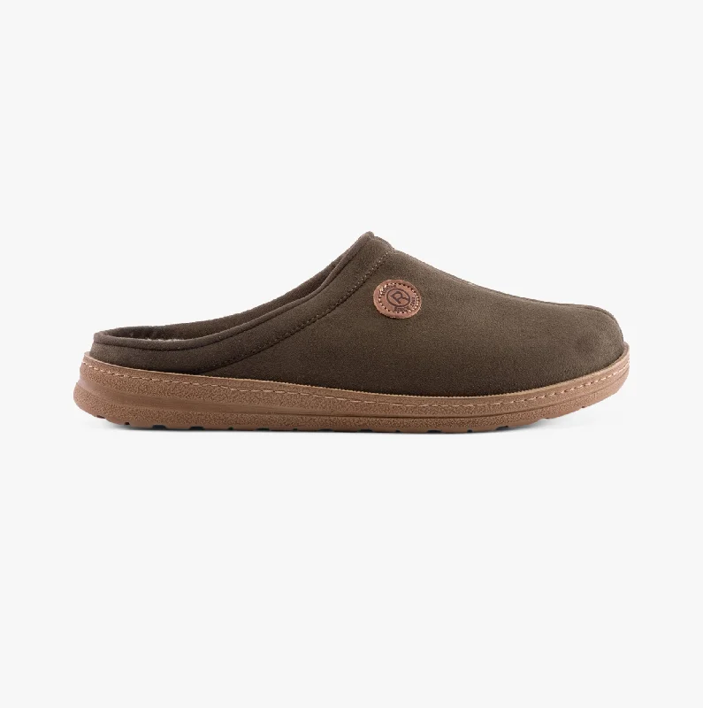 Men's slippers with a non - slip outsole for safety Rohde 7141-61 Mens Mules Olive