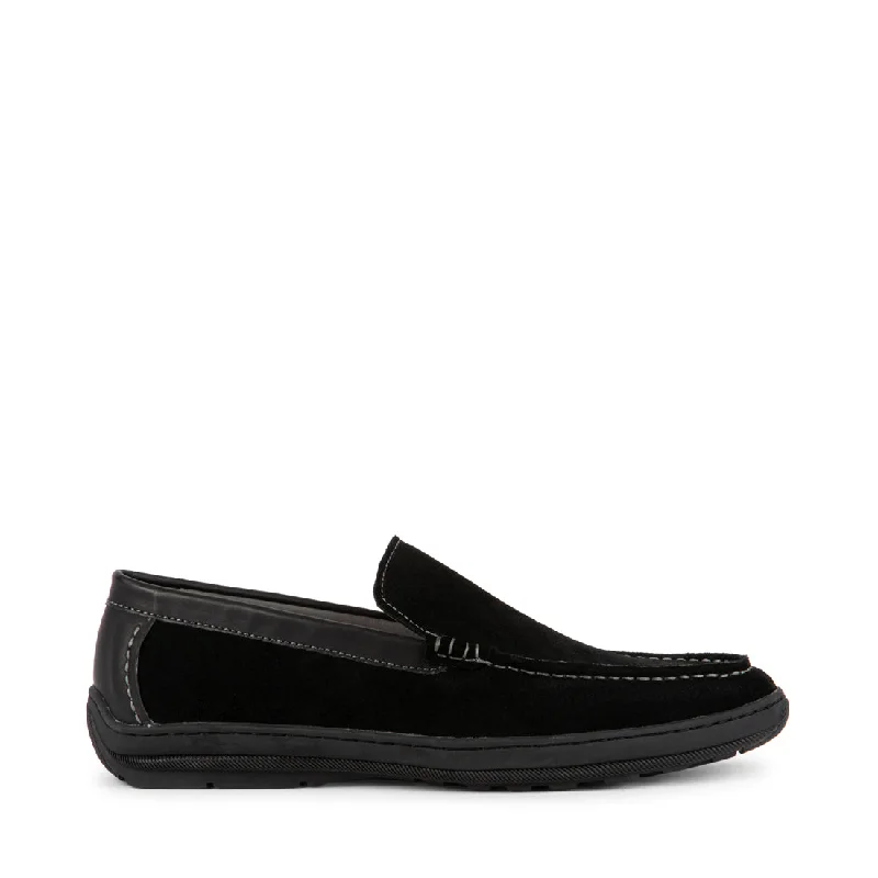 Men's leather loafers with a penny slot Men's leather loafers with a penny slot MITCHYY BLACK SUEDE Men's leather loafers with a penny slot Men's leather loafers with a penny slot MITCHYY BLACK SUEDE
