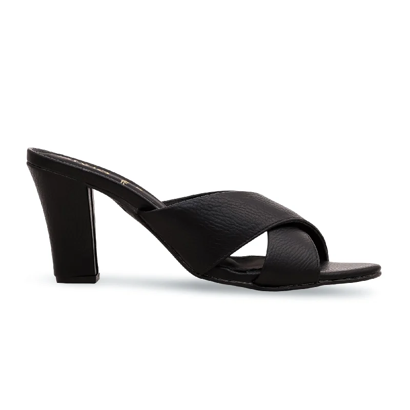 Men's slippers with a shock - absorbing midsole Black Formal Slipper FR8204