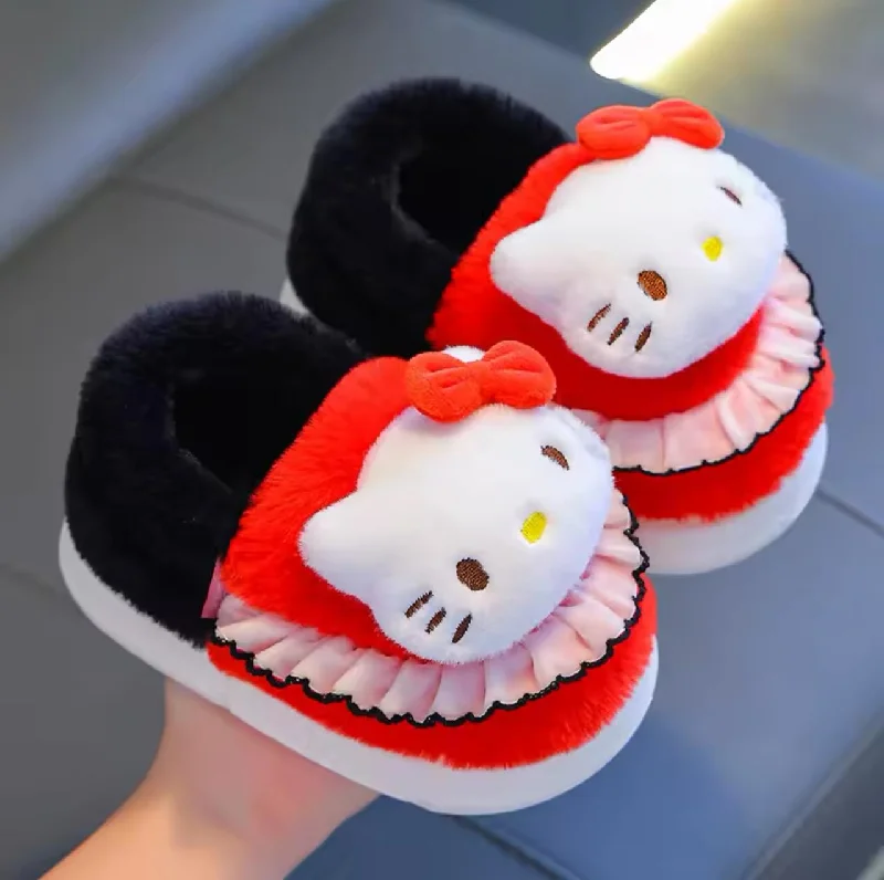 Men's slippers with a wool blend upper for warmth Kids comfy fur