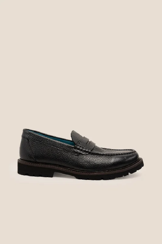 Men's casual shoes with a geometric pattern Theo Black