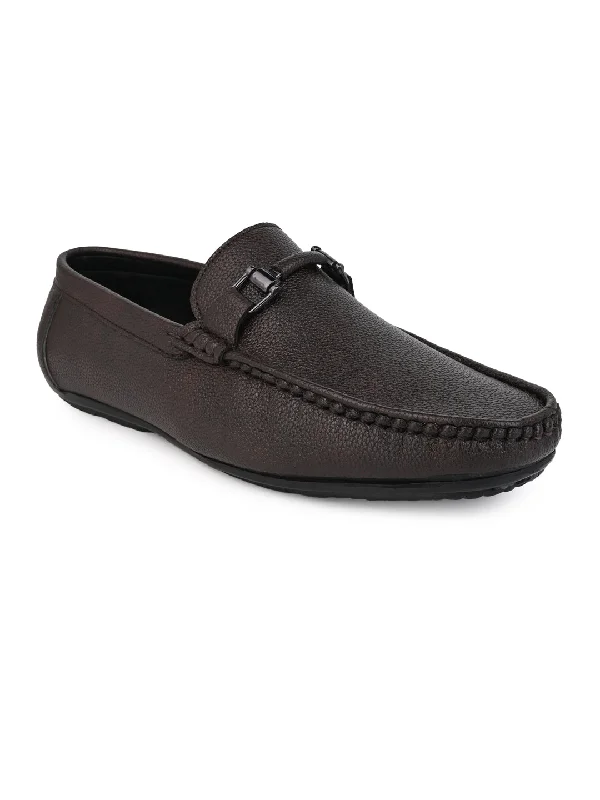 Men's casual shoes with a sporty look and feel Alberto Torresi Mild Grained Synthetic Buckled Brown Men's Loafer Men's casual shoes with a sporty look and feel Alberto Torresi Mild Grained Synthetic Buckled Brown Men's Loafer
