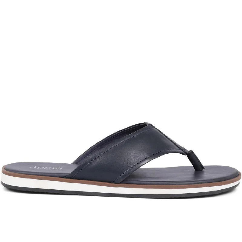 Men's casual shoes with a metallic trim Wealdstone Leather Toe-Post Sandals - WEALDSTONE / 325 004 Men's casual shoes with a metallic trim Wealdstone Leather Toe-Post Sandals - WEALDSTONE / 325 004
